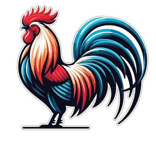Chicken rooster sticker - rooster,